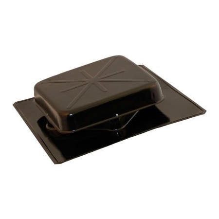 Ventamatic Cool Attic Galvanized Steel Square Top Static Vent, 51 Sq. in NFA, Black, 6/Pack STV-51 GVBLK